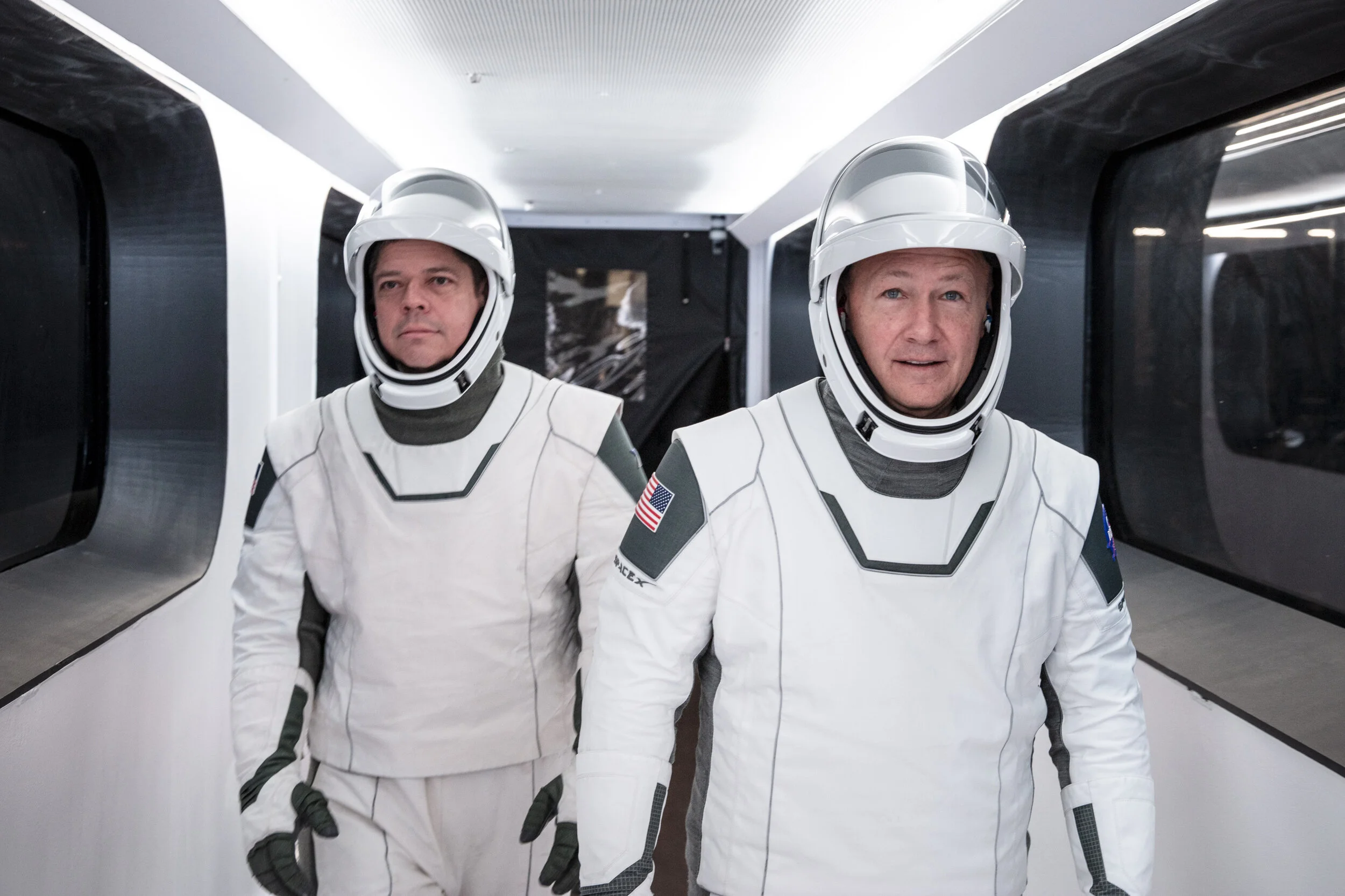 Astronauts Bob Behnken and Doug Hurley. Pic courtesy @airandspace